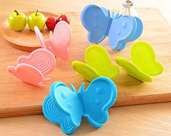 SYGA Silicone Pinch Grip Utensil Holder (Multicolour)