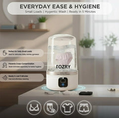Mini Washing Machine – Portable Washer, Travel Laundry for Apartments, Dorms, RVs & Small Spaces, Mini Laundry for Baby Clothes, Compact Underwear washer