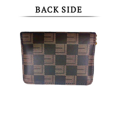 SYGA Women's Fashion Wallet, Double Zipper with Card Slots and Coin Pouch(Brown)