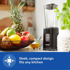 Philips HR2602/90 Mini Blender Mixer Grinder | Smoothie Maker | 350W Power | 2-Jar Capacity | With Variable Speed Control | Perfect for Smoothies, Mixing & More