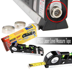 SYGA Binoax Multipurpose Level Laser Horizon Vertical Measure Tape Aligner Bubbles Ruler