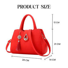 Syga Women's Elegant Handbag Stylish Crossbody Shoulder Bag with Tassel Charm