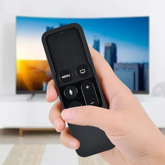 SYGA Apple TV 4K 4th 5th Generation Protective Case Siri Remote Controls Case Cover Skin, Silicone Skidproof Cover of Protection for TV 4 4K Remote Controller - Black