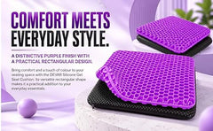 DEVAR Silicone Gel Seat Cushion, Rectangular