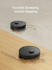 DREAME D9 Max Gen2 Robot Vacuum Cleaner, 6000Pa Vacuum Robot with Mop Function, Movable Brush, Multi-Floor Maps, Ideal for Carpets, Hard Floors and Pet Hair, Black, 285 Minutes