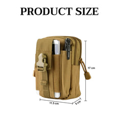 MOMISY Waist Bag, Fanny Pack, Chest Pouch for Men Women Boys Girls (Khaki, 17 * 11.5 * 5 cm)
