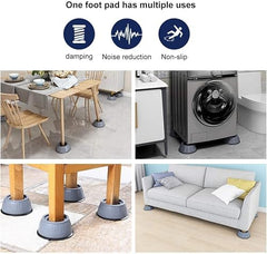 BUNVOX™ Fridge Stand Multipurpose Heavy Duty Stand for Washing Machine, Cupboard, Single Door, Double Door Refrigerator, Sofa Base Stand (Set of 8)