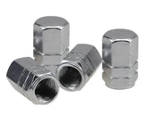 Generic 4X Aluminium Tire Wheel Rims Stem Air Valve Caps Tyre Cover Car Truck Silver