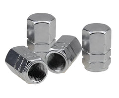 Generic 4X Aluminium Tire Wheel Rims Stem Air Valve Caps Tyre Cover Car Truck Silver