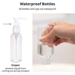 SYGA 100Ml Transparent Plastic Portable Cosmatic Spray Bottle Kit