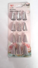 SYGA Stainless Steel 12 Pcs Cake Decorating Nozzles Set