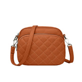 SYGA Women's Crossbody Bags,Single Shoulder Small Bags With Chex Design(Brown)