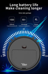 MechHeaven The Robot Vacuum Cleaner Multifunctional Rechargeable Mini for Home Pet Hair Black Handbag | 1 Piece Vacuum Cleaner 1 Piece Cable 2 Pieces Brush 1 Piece Cloth 1 Piece Manual
