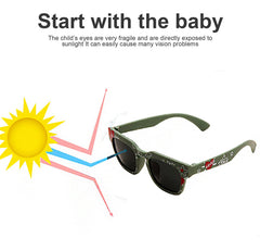 SYGA Kids Goggles, Modern Stylish Eyewears for Boy's and Girls, Captain Style, Suitable for Age 3-8 Years (Blue)