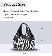 SYGA Women's Printed PU Leather Hobo Bag, Multiple Colors and Patterns, Crossbody Shoulder(ZEBRA PRINT)