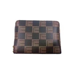 SYGA Women's Fashion Wallet, Double Zipper with Card Slots and Coin Pouch(Brown)