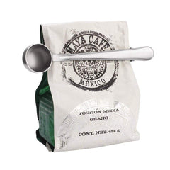 SYGA Coffee Scoop Clip, Stainless Steel Coffee Scoop Bag Clip, Multifunction Coffee Scoop with Clip, Coffee Scoop and Bag Clip for Coffee, Tea