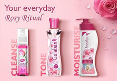 Dabur Gulabari Premium Rose Water - 400ml (Pack of 3) | With No Paraben | Cleanses, Hydrates & Moisturises Skin | Balances & Restores Skin's pH Levels | For All Skin Types