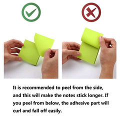 SYGA Colored Sticky Note Bundle Set, Mini Rectangular Notes and Index Flags Organizer, with Two Year Calendar. Black Leather Look Design Holder