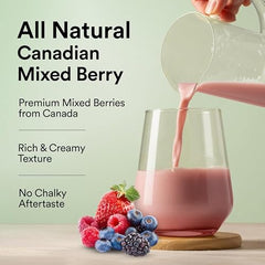 Wellbeing Nutrition Organic Vegan Plant Protein Isolate| 22g Protein, 5g BCAA, 3B CFU Probiotics, Digest Enzymes, 3g Fiber, 5 Alkalizing Greens| NO Bloating, Easy to Digest| Canadian Mixed Berry 500gm