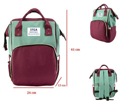 SYGA Multipurpose Large Capacity Mom's Backpack Diaper Bag_Black