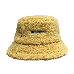SYGA Wool Embroidered Warm Winter Hat for Women Hat Style Bucket-HatFluffy Warm (Above 15Years) Khaki