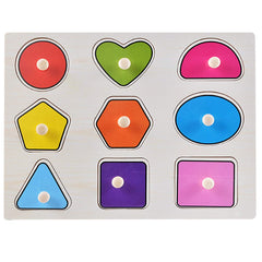 SYGA Educational Wooden Shape Block Puzzle Shape Learning Toy