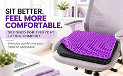 DEVAR Silicone Gel Seat Cushion, Rectangular