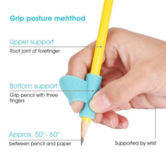 SYGA 3 Pcs Pencil Grips for Kids Handwriting,Silicone Ergonomic Pen Writing Aid Grip Pencil Grip