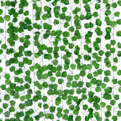 Go Hooked Artificial Hanging Creeper for Home Décor (Pack of 8, 6 Ft) | Money Plant Leaf Garland with 30 Leaves Each | Plastic Decorative Creeper for Balcony, Walls, Garden Decoration