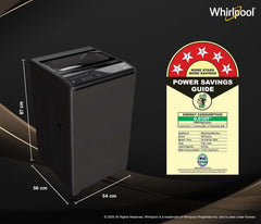 Whirlpool 6 kg Magic Clean 5 Star and Digital Display Fully Automatic Top Load Washing Machine Grey (MAGIC CLEAN 6.0 GENX GREY 5YrMW