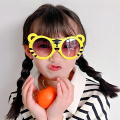 SYGA Children's Cute Tiger Shape Sunglasses with UV Protection Lense for Boys and Girl, Suitable for Age 3 to 8 Years - Black