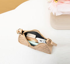 SYGA Women's Embroidered Armpit Handbags Fashion Khaki Versatile Shoulder Bag