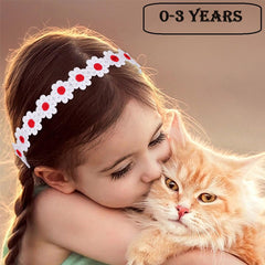 SYGA Baby Soft & Thin Headband Elastic & Stretchable Hairband for Newborns, Infants, Toddlers, and Kids 0-3 Years (Black)