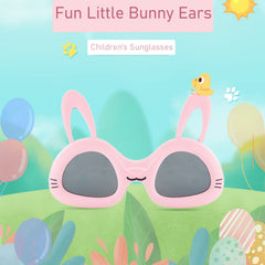 SYGA Children's Cute Rabbit Goggles Girl Baby Uv Protection Glasses Baby Children's Polarized Sunglasses - Black