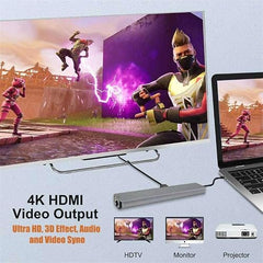 Multifunctional 4 Port USB Hub Docking Station Converter 4 in 1 USB 3.0 Docking Station for iPad Laptop Mobile Hard Drives