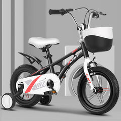 SYGA Bicycles for Kids 3-6 Years Children's Basket Bicycle Magnesium Alloy(14 INCH, Black)