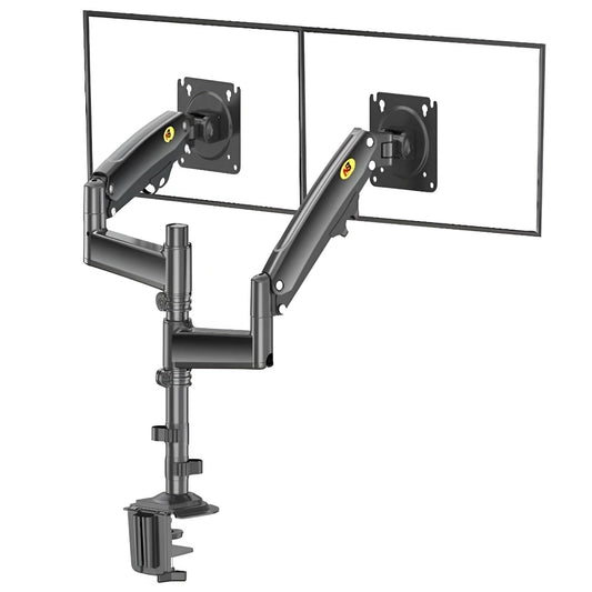 SYGA NB H180 Dual Monitor Desk Mount, 22-27 Inches, 2-9 kg Load Capacity-Black