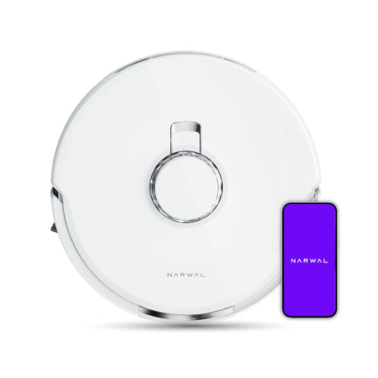 Narwal Freo X Plus 2-in-1 Robotic Vacuum & Mopping, 7800Pa Suction, 7 Weeks Storage, Zero Tangle Brush, 5200mAh Battery, 3D Mapping, Google Home, Alexa, Siri & App Compatible, 254 Mins