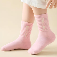 MOMISY 5 Pairs Baby kids Girl Boys Mesh Fruit Embroidery Toddlers Infant Solid Color Cotton Stretch Baby Socks (IN, Age, 1 Year, 2 Years, Standard, Positive)