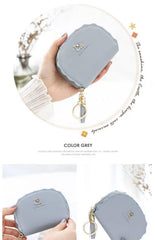 MOMISY PU Leather Women's Credit Debit Card Holder Money Wallet Purse Clutch (20 Slots Light Grey)