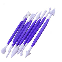 SYGA 8 Sticks of Cake Fondant Decoration, Carving Bone Tools (Colors May Vary)