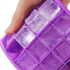 SYGA 15-Cavity Silicone Square Ice Tray Mold Frozen Maker Big Ice Cube Tray Bar Mould(Random Color)