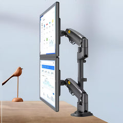 SYGA NB H180 Dual Monitor Desk Mount, 22-27 Inches, 2-9 kg Load Capacity-Black