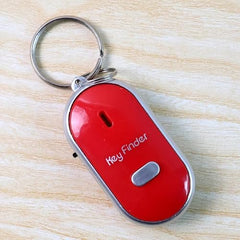 Key Finder Whistle Locator Keychain with LED Light, Multicolor