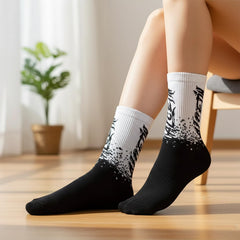 MOMISY Crew Socks for Men & Women Athletic Cotton Blend Socks 5-Pair (Multicolor)