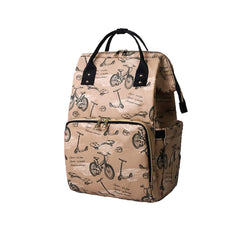 SYGA Multipurpose Large Capacity Mom's Backpack Diaper Bag(Beige)