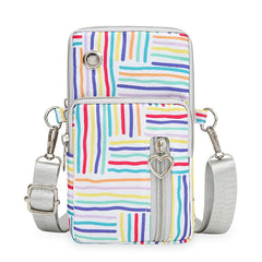 SYGA WOMEN'S SHOULDER CROSS BODY PURCE OXFORD CLOTH Multi Color stripes Design MULTI PURPOSE BAG