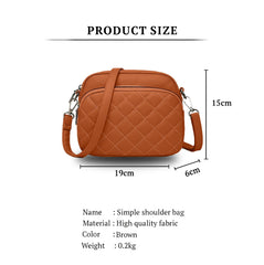 SYGA Women's Crossbody Bags,Single Shoulder Small Bags With Chex Design(Brown)