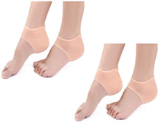 SYGA Pack of 4 Heel Foot Protector,Plantar Fasciitis Foot Arch Support Ankle Pain Relief Socks_Skin